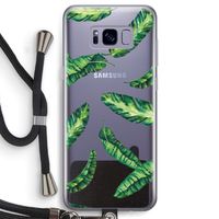 Lange bladeren: Samsung Galaxy S8 Transparant Hoesje met koord