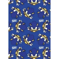 Sonic fleece plaid blauw 110 x 150 cm - polyester