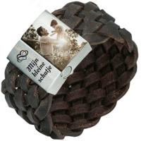 Fotoarmband Gevlochten Leer in Bruin of Zwart | Eigen Foto (Kleur: Bruin gevlochten)