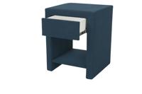OP=OP Hocker met 1 lade Grijs/Blauw