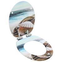 Toiletbril met soft-close deksel schelp MDF