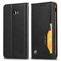 Knead huidtextuur horizontale Flip lederen case voor Galaxy J4 + met foto frame & houder & kaartsleuven & portemonnee (zwart)