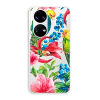 Papegaaien: Huawei P50 Transparant Hoesje