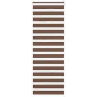 VidaXL Zebra rolgordijn 80x230 cm stofbreedte 75,9 cm polyester bruin