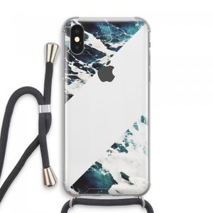 Golven: iPhone XS Max Transparant Hoesje met koord