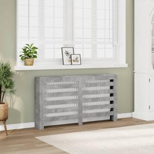 VidaXL Radiatorombouw 149x20x82 cm bewerkt hout betongrijs