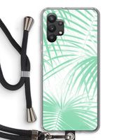 Palmbladeren: Samsung Galaxy A32 5G Transparant Hoesje met koord