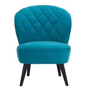 Fauteuil Vita - stof - turquoise - Leen Bakker