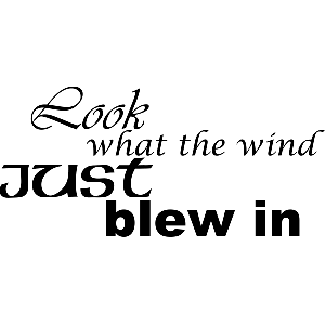 Look the wind - Muursticker