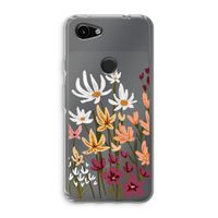 Painted wildflowers: Google Pixel 3a Transparant Hoesje