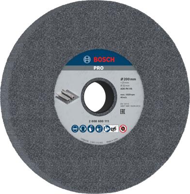 Bosch Accessoires Afbraamschijf voor tafelslijpmachine 200 mm, 32 mm, 36 1st - 2608600111
