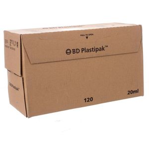 Bd Plastipak Spuit Z/nld Luer Lok 20ml 120 300629