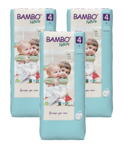 Bambo Nature Luiers Maat 4 L - Multiverpakking