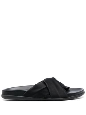Ancient Greek Sandals claquettes Whitney en satin - Noir