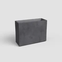 Artevasi sydney hoog kunststof plantenbak 29.5x79.5x68cm antraciet