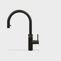 Quooker Flex Round Keukenkraan - Kokend - Warm & Koud Water - Uittrekbare Slang - Kindveilige Dubbeldruk - Gunmetal