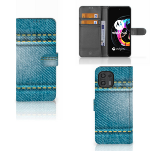 Motorola Edge 20 Lite Wallet Case met Pasjes Jeans