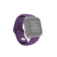 Hama Polsband Voor Fitbit Versa 2/Versa (Lite) Vervangende Sil. Polsband Paars Hama Polsband Voor Fitbit Versa 2/Versa (Lite) Vervangende Sil. Polsband Paars