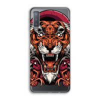Tiger and Rattlesnakes: Samsung Galaxy A7 (2018) Transparant Hoesje