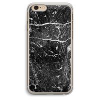 Zwart marmer: iPhone 6 Plus / 6S Plus Transparant Hoesje