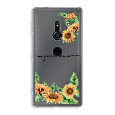 Zonnebloemen: Sony Xperia XZ2 Transparant Hoesje