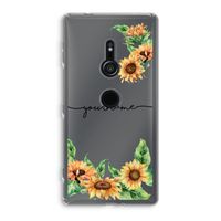Zonnebloemen: Sony Xperia XZ2 Transparant Hoesje