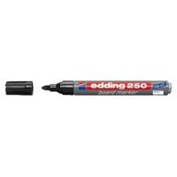 Whiteboardmarker edding 250 rond 1.5-3mm zwart | 10 stuks