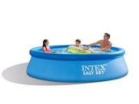 Intex 28122GN bovengronds zwembad Opblaasbaar zwembad Rond Blauw - thumbnail