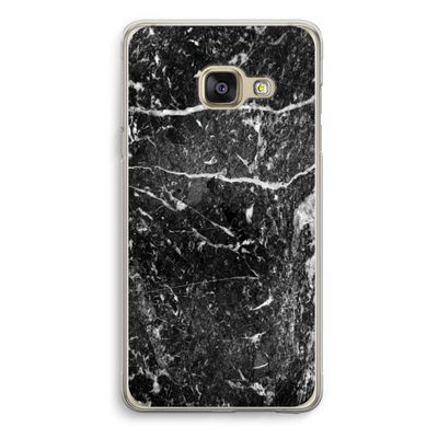 Zwart marmer: Samsung A3 (2017) Transparant Hoesje