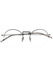 Thom Browne Eyewear lunettes de vue à monture ronde - Noir