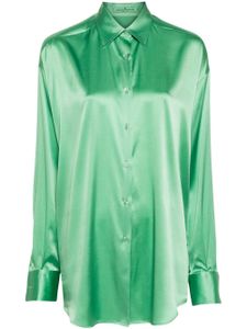 Ermanno Scervino chemise à fini satiné - Vert