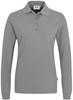 Hakro 215 Women's long-sleeved polo shirt MIKRALINAR® - Titanium - 5XL