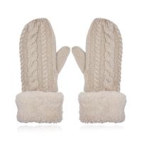 LGT JWLS Beige Gebreide Dameswanten - Warm en Comfortabel