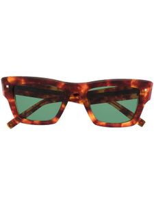 VALENTINO GARAVANI EYEWEAR lunettes de soleil Rockstud à monture carrée - Marron