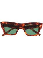 Valentino Eyewear lunettes de soleil Rockstud à monture carrée - Marron - thumbnail