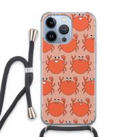 Krab: iPhone 13 Pro Transparant Hoesje met koord Krab: iPhone 13 Pro Transparant Hoesje met koord