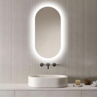 Loxa - Ovale Badkamerspiegel Fiona met led 40x80cm - Dimbaar - Condensvrij vlak - Duurzame kwaliteit - Eenvoudige installatie