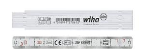 Wiha 41010002 Duimstok Longlife® 1 m metrisch, 10 delen 13 mm - 27062