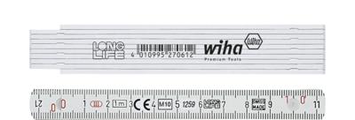 Wiha 41010001 Duimstok Longlife® 1 m metrisch, 10 delen 13 mm - 27061
