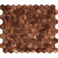 Mozaiek Tegels Dune Corten Hexagon 26x30.2 cm Bruin Dune - thumbnail