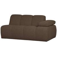 WOOOD 1,5-zits bank met arm rechts Mojo - Bouclé - Bruin - 74x160x97cm