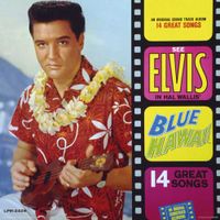 Elvis Presley Blue Hawaii Album Cover 30.5x30.5cm - thumbnail