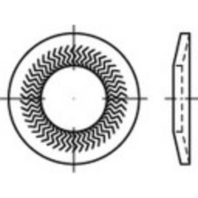 Grendelschijven 10 mm 27.25 mm RVS A4 500 stuk(s) Alstertaler Schrauben & Präzisionsteile 1069904
