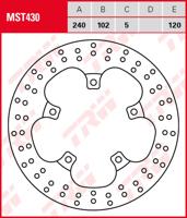TRW remschijf "mst430 rotor mst430 rigid
