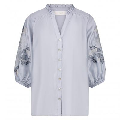 Nukus - Blauw | Dames | Blouse | Blauw | XXL | regular | Kamst mode