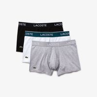 Lacoste Lacoste Classic Boxershorts Heren Zwart/Grijs/Wit Trunks 3-Pack