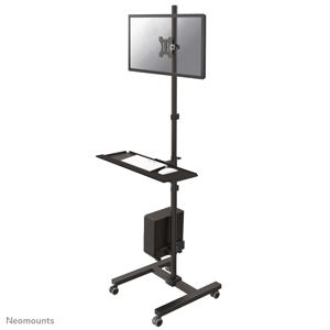 Neomounts FPMA-MOBILE1700 PC/monitor-trolley 1 stuks 25,4 cm (10) - 81,3 cm (32) Zwart Zwenkbaar, Roteerbaar, Kantelbaar