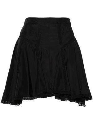 ISABEL MARANT Zia mini-rok met kant - Zwart