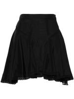 ISABEL MARANT Zia mini-rok met kant - Zwart - thumbnail