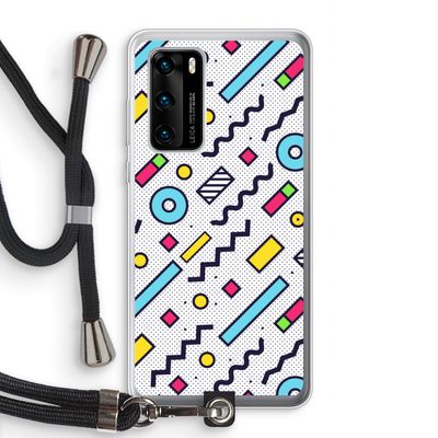 8-bit N°8: Huawei P40 Transparant Hoesje met koord